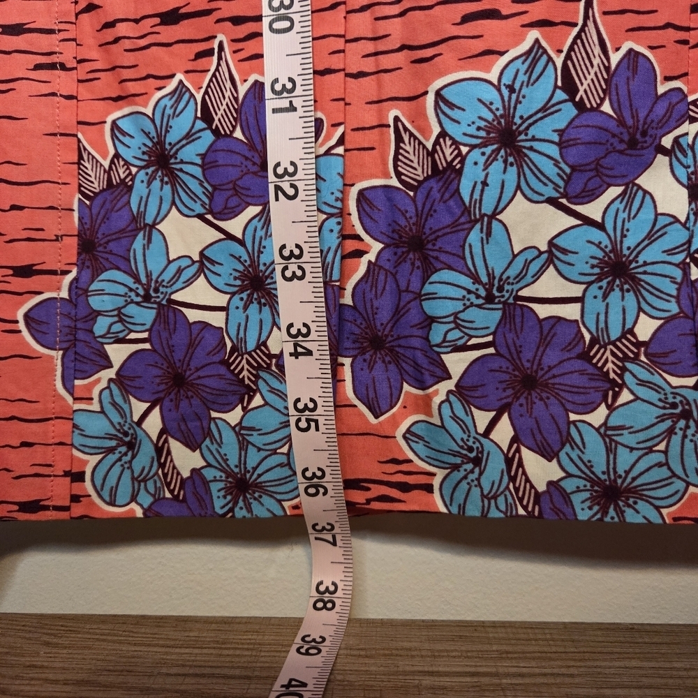 African Ankara Dress Handcrafted Floral Print With Bell Sleeves - Picture 4 of 9